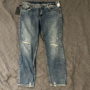 Woman’s Silver Jeans